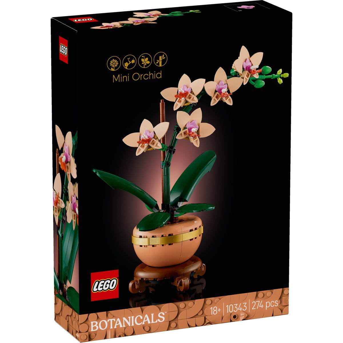LEGO BOTANICALS MINI ORHIDEE 10343 - Imagine 2