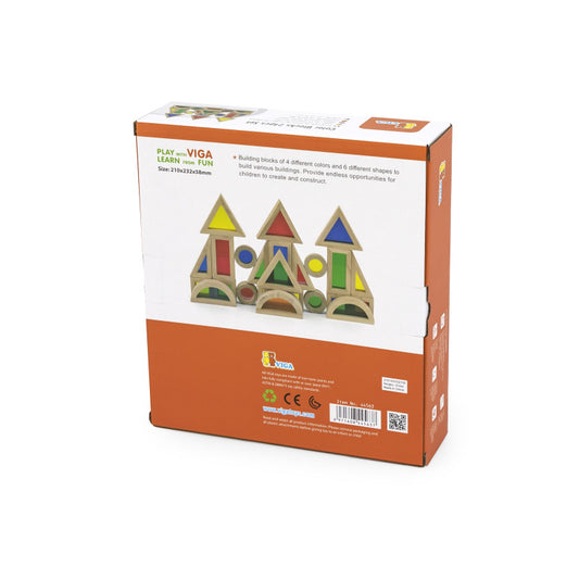 Blocuri cu oglinzi colorate, 24 buc, Viga [ps:20ca223d-5db8-417d-8234-7ce91a631eae]