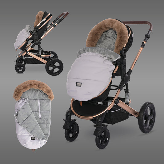 Sac Termic Iarna Cărucior Lorelli, Impermeabil, Luxe Grey - Luxe Beige (2) [ps:ae74749e-6458-4e9a-890c-219e440bec76]