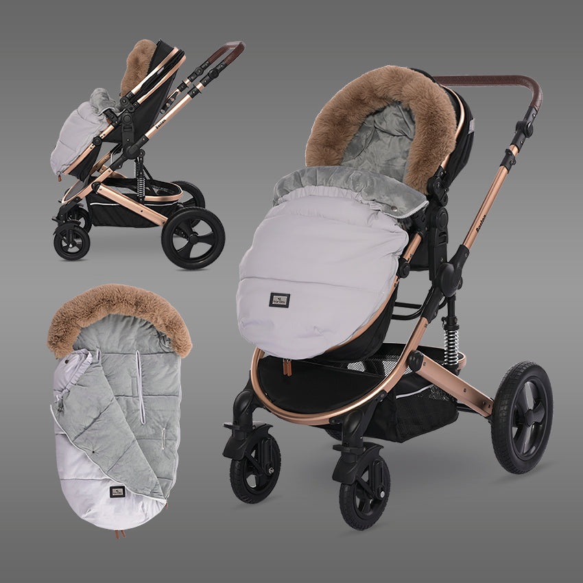 Sac Termic Iarna Cărucior Lorelli, Impermeabil, Luxe Grey - Luxe Beige (2) [ps:ae74749e-6458-4e9a-890c-219e440bec76]