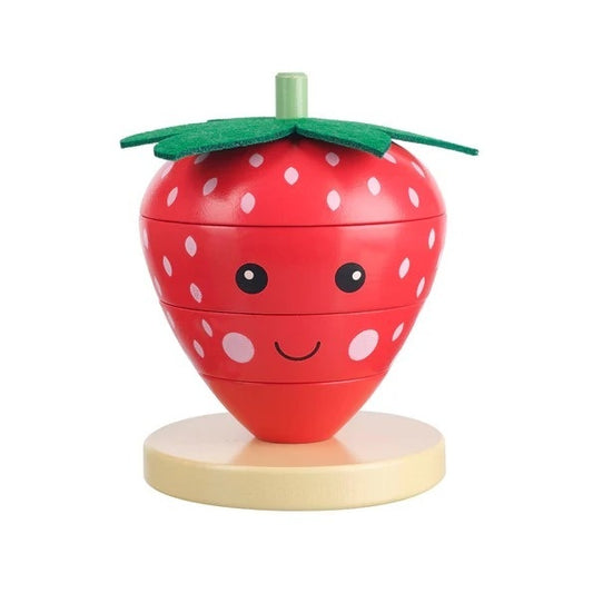 Joc de stivuit capsuna, Orange Tree Toys - Imagine 2 [ps:169b560b-e4f8-4587-acf7-b822bdb52cc8]
