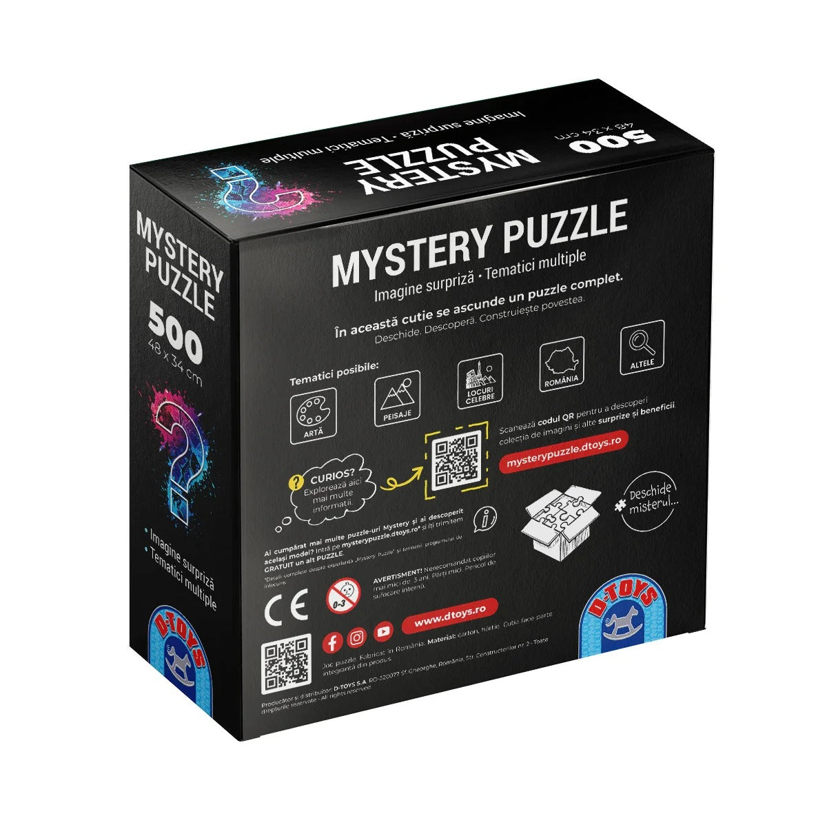 Puzzle D-TOYS Mistery, 500 piese - Provocare și Distracție - Default Title (2) [ps:83eee906-9874-4ba6-9372-1b7362de072c]