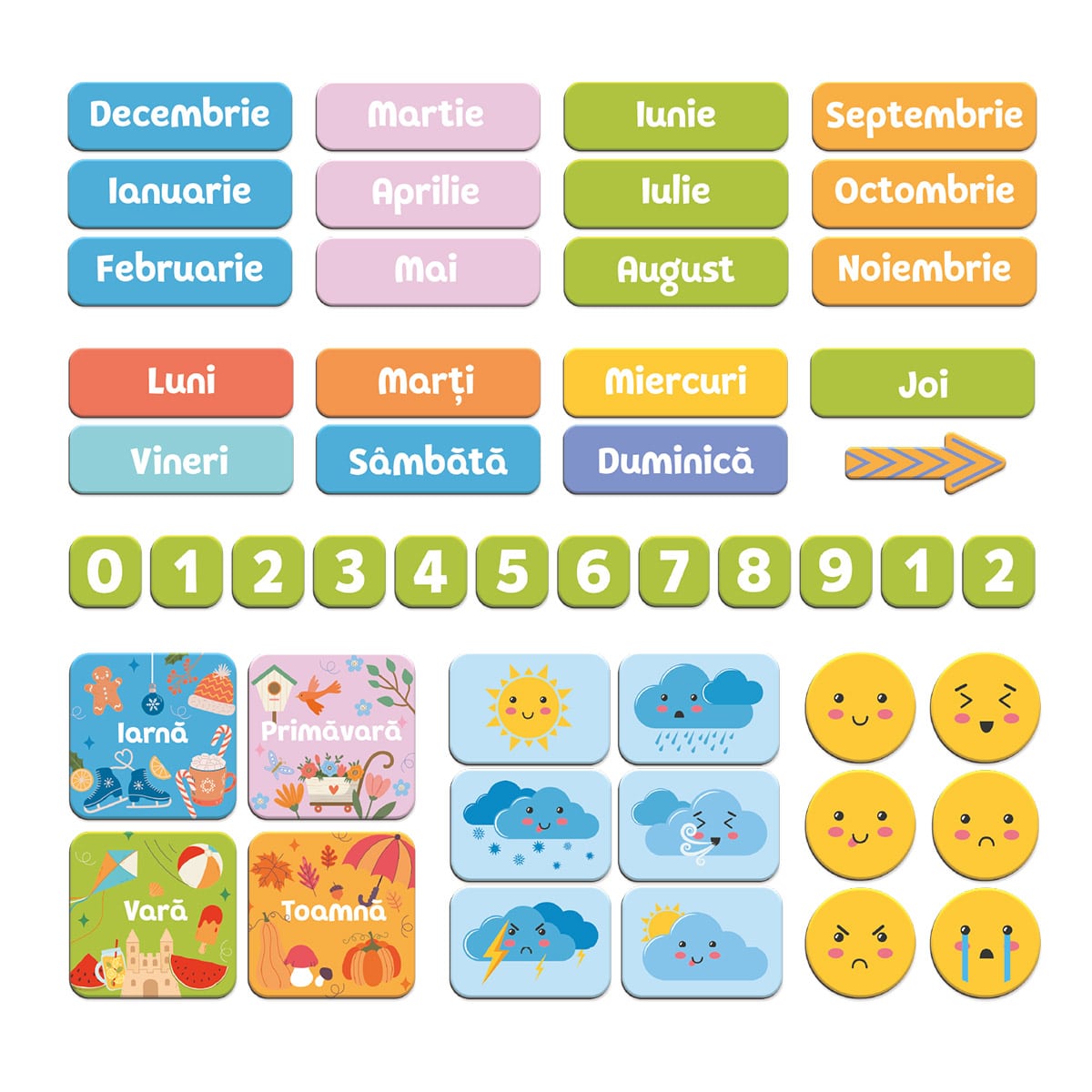 Calendar Educativ Magnetic Dodo Toys - Limba Romana - Default Title (2) [ps:f487fa6d-b466-4ad7-b64f-342a11a1df47]