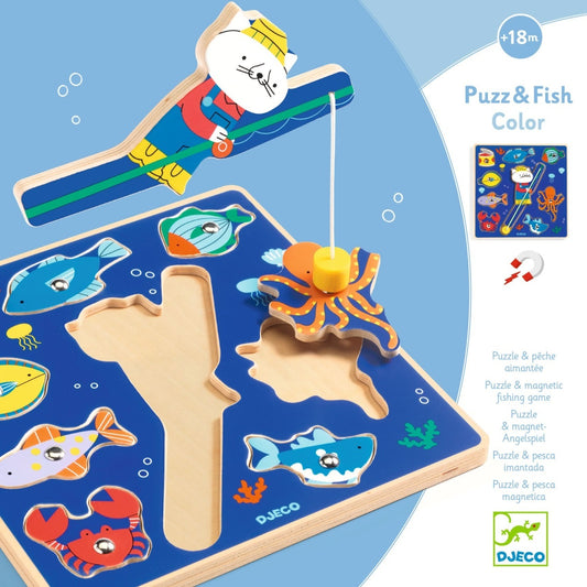 Joc 2 în 1 puzzle si pescuit magnetic, Djeco - Imagine 4 [ps:840bf367-b287-4665-8643-8583cec86ca9]