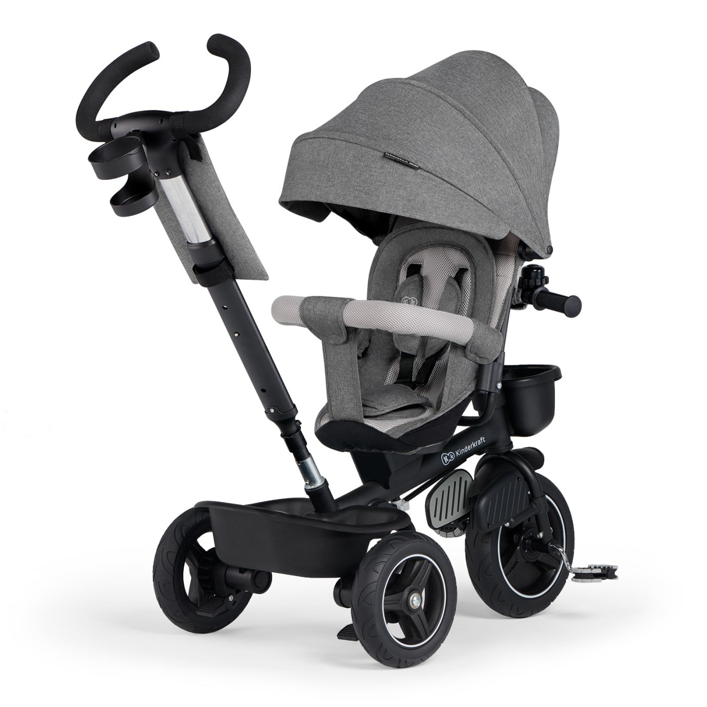 TRICICLETA KINDERKRAFT SPINSTEP, GREY - Gri