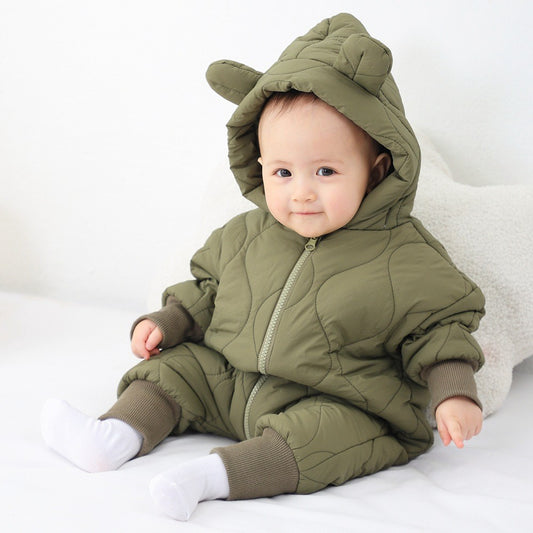Combinezon Iarna Bebelusi Flippy, Bumbac, Maro, 73 cm - Verde (2) [ps:0bdd3931-0713-44f6-ba04-dc7c2eadc3da]