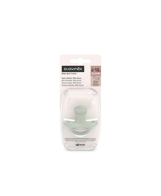SUZETA ANATOMICA 100% DIN SILICON SX PRO 6-18 LUNI VERDE COLOUR ESSENCE SUAVINEX [ps:64899fd8-57be-4e84-882e-da8caa65147c]