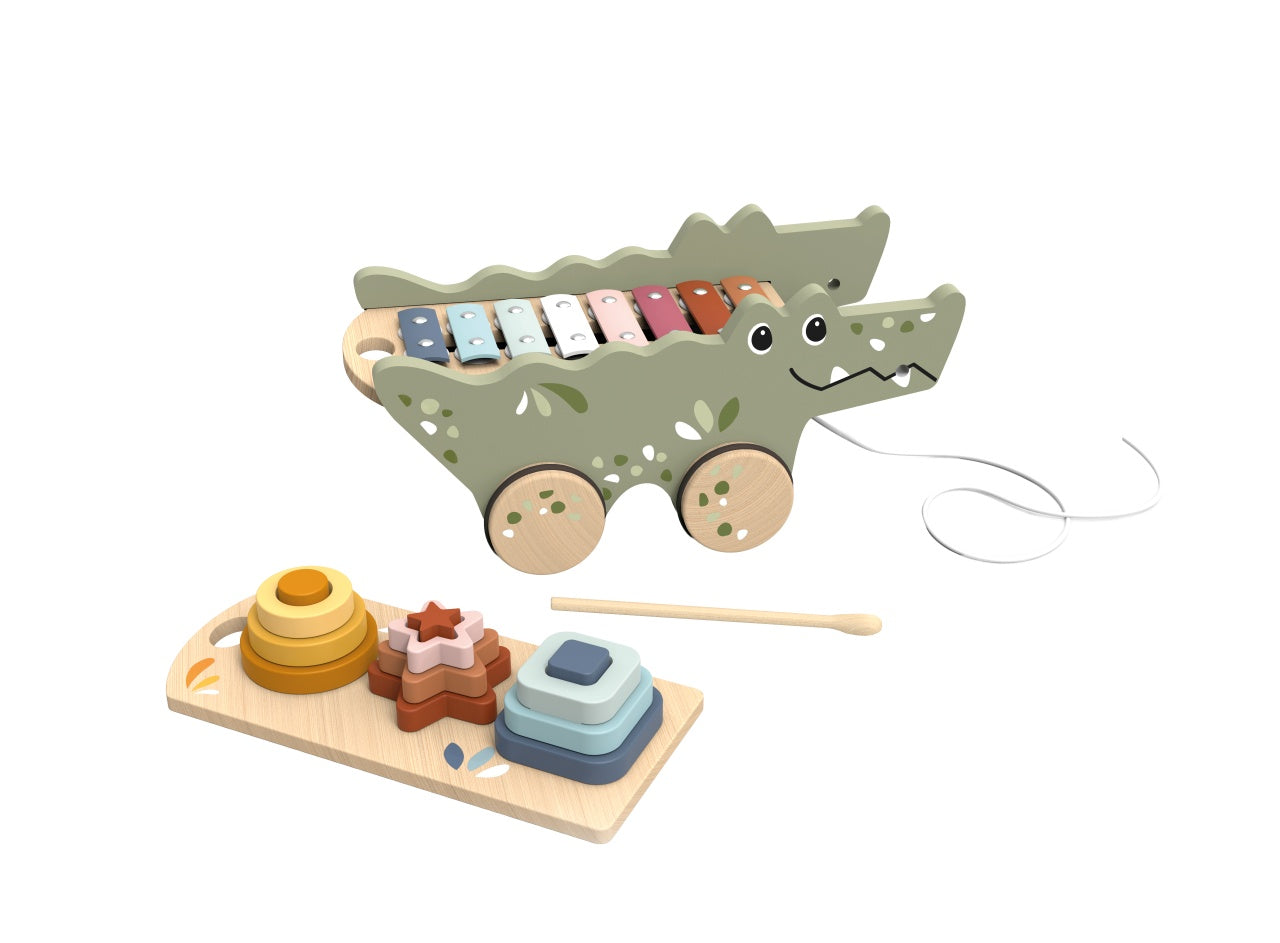 Crocodil din Lemn cu Xilofon și Stivuire - Speedy Monkey - Default Title (2) [ps:e96afee4-67ed-4912-b2e7-5afd1c36c7a3]