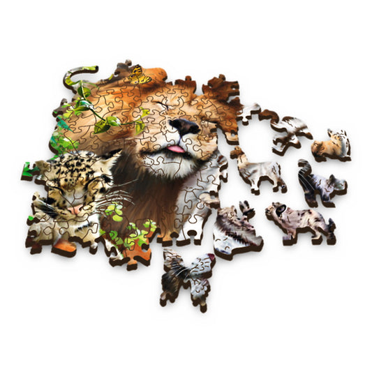 PUZZLE TREFL DIN LEMN 500+1 PIESE FELINELE DIN JUNGLA - Imagine 3 [ps:c65e0827-7a21-48b3-bcb9-bac66b7f06ad]
