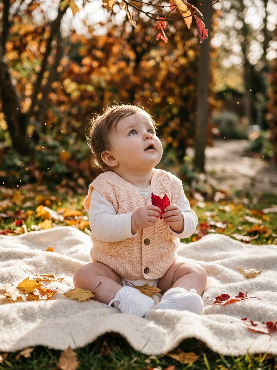Vestă Tricotată Bebe cu Torsade și Nasturi Lemn Roz, INFANT - Bleu (2) [ps:0b1d3fa3-9112-4d33-99f2-8ce9e1969484]