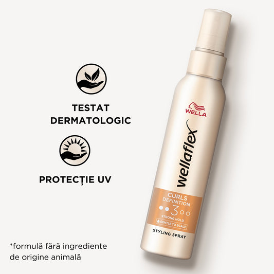 WELLAFLEX Curls Definition, spray styling, cu fixare - Imagine 6 [ps:9c110fda-e6cf-4197-a37c-0de958fef861]
