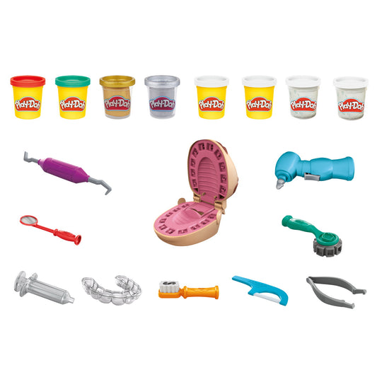 PLAY-DOH SET DENTISTUL CU ACCESORII SI DINTI COLORATI Hasbro - Imagine 2