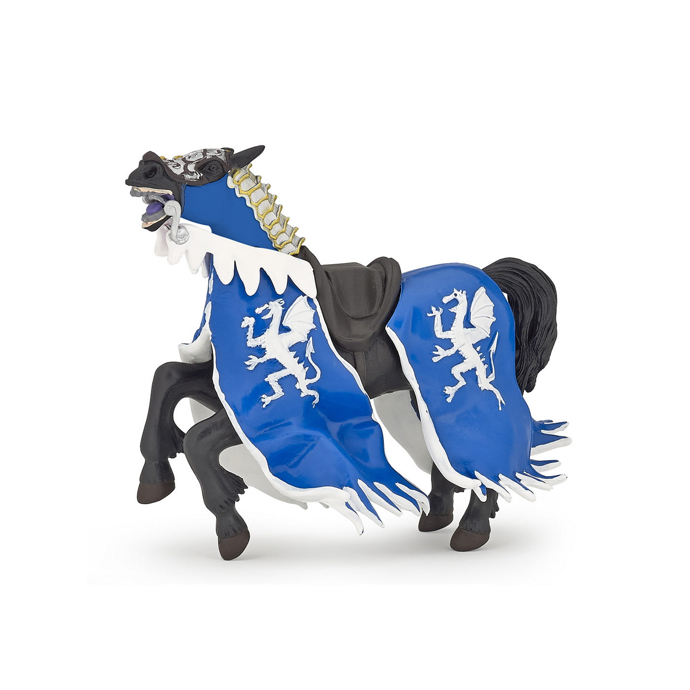 PAPO FIGURINA CALUL REGELUI CU BLAZON DRAGON ALBASTRU [ps:5e35fc9b-a917-4212-8751-8b22e1b4282a]