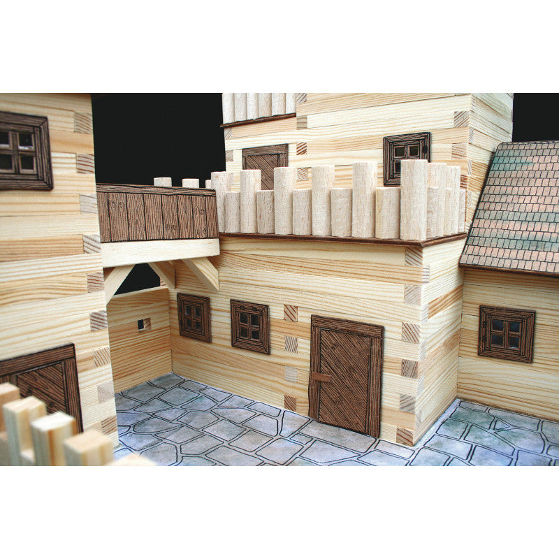 Set constructie arhitectura Castel, 607 piese din lemn, Walachia [ps:289b4274-7fab-4072-8eb0-6683d1ca4838]