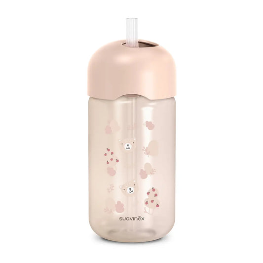 Sticlă cu pai non-spill Suavinex Bears, 340ml - Albastru - Roz (2) [ps:ddf9685a-37fb-44ed-9bde-4e19f0a40198]