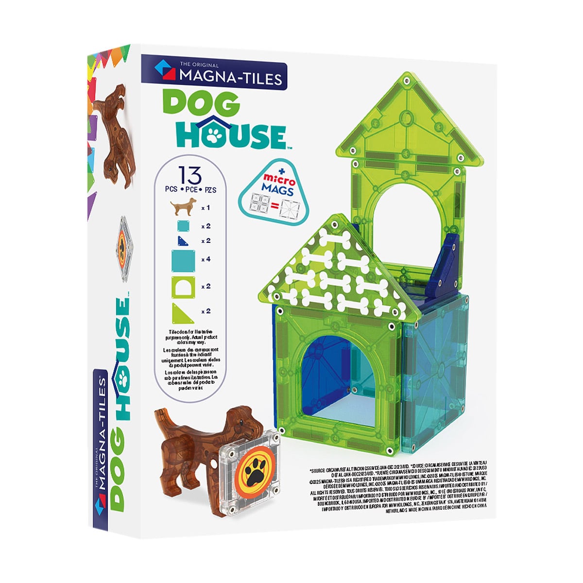 MAGNA-TILES Dog House - Set Magnetic de Construcție - Default Title (2) [ps:cb276cc2-2d27-4bbd-95fd-0a446fc3a2a9]