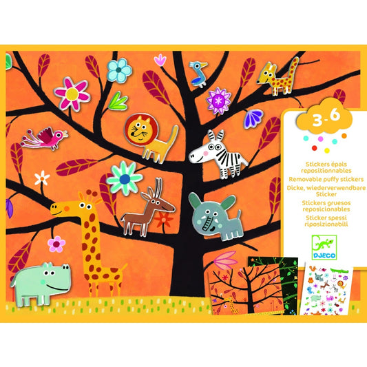 Abtibilduri repozitionabile cu animale, Djeco - Imagine 5 [ps:82927d8a-3076-4012-9c0b-977af292a33f]