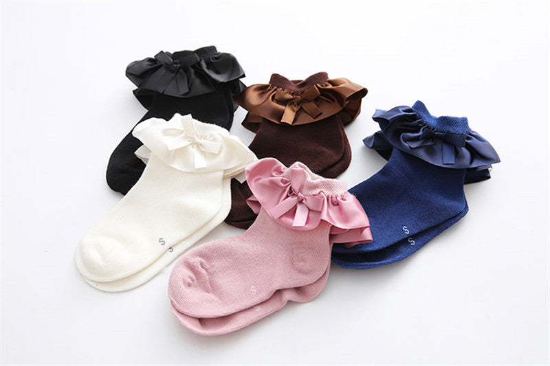 Sosete cu volan si fundita Drool (Culoare: Maro, Varsta: 6 ani - 8 ani) [ps:24cd4e70-ca68-453b-9ecf-f74da2ed1549]