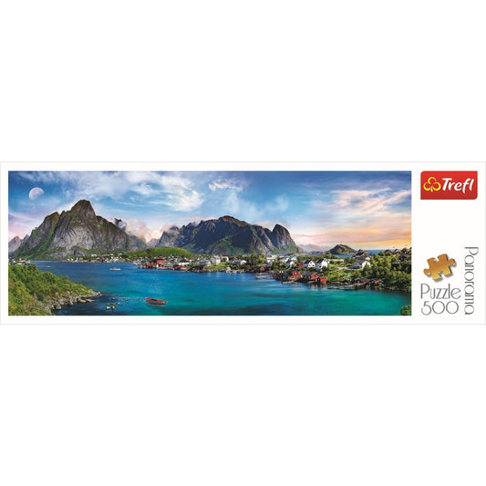 PUZZLE TREFL PANORAMA 500 ARHIPELAGUL NORVEGIAN LOFOTEN - Imagine 3 [ps:1c02389d-9f40-4665-8624-36c84bf69684]