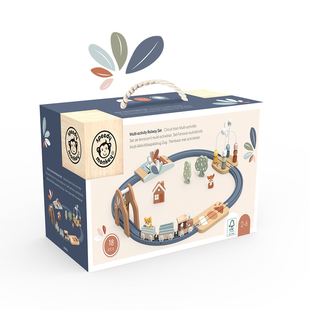 Set trenulet cu activitati multiple, Speedy Monkey - Imagine 2 [ps:551e7ef9-9aac-4326-8ac3-ed52dabf61aa]