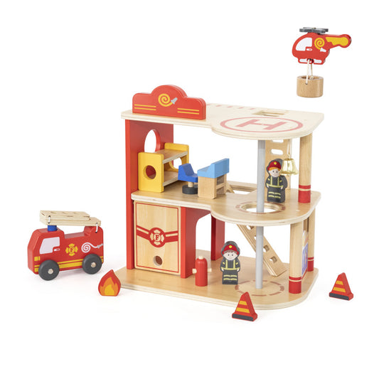Set de Joaca Statie de Pompieri 3 Etaje, Viga [ps:fd2f46ca-be92-4302-8fe9-bd66fbe0074d]