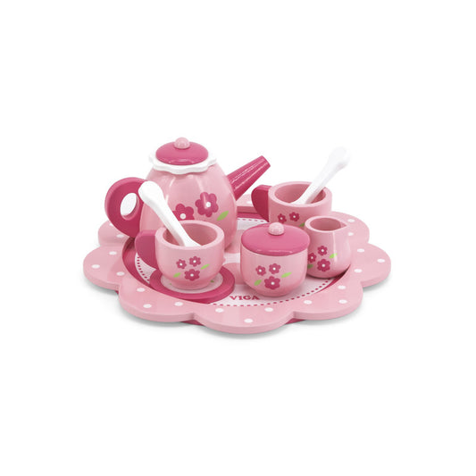Set pentru ceai, din lemn, Viga [ps:2c5eba71-884d-44b8-a904-4b72ec996ead]