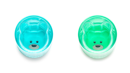 SET 2 PAHARE COPII DESIGN INTERIOR URS, MELII, ALBASTRU&VERDE [ps:24d4651b-8bb8-4689-a3e4-e99931e80732]
