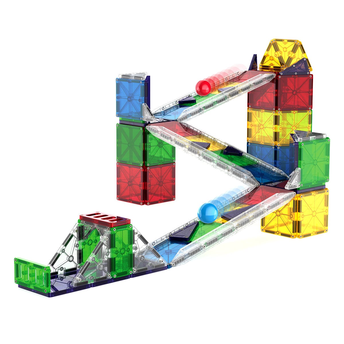 MAGNA-TILES Rail Racers Deluxe, 90 piese - Jucărie - Default Title (2) [ps:1d8e8f35-8fb4-462d-a582-4b0068cfc5b1]