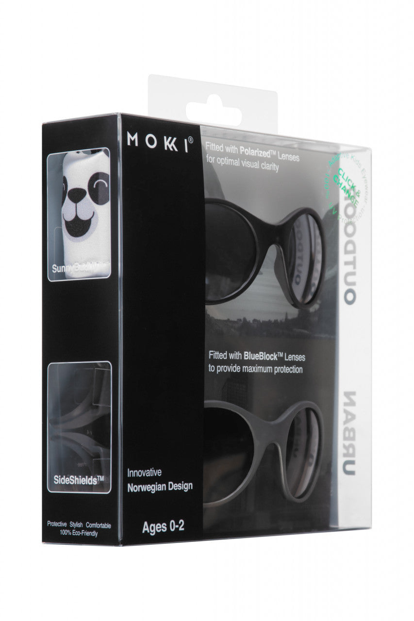 Ochelari de soare pentru copii MOKKI Click & Change, protectie UV, negru, 0-2 ani, set 2 perechi [ps:094aa1aa-3c5a-4501-976c-d46571939e46]