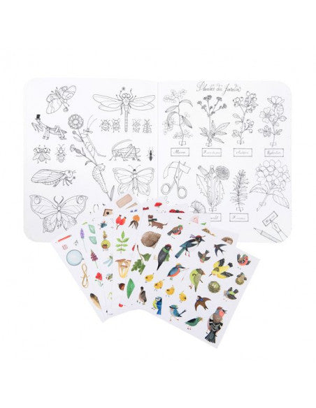 Carte de colorat cu abtibilduri Gradina, Moulin Roty - Imagine 2 [ps:8755d89f-4365-4ddc-ba30-6724c9f117c4]