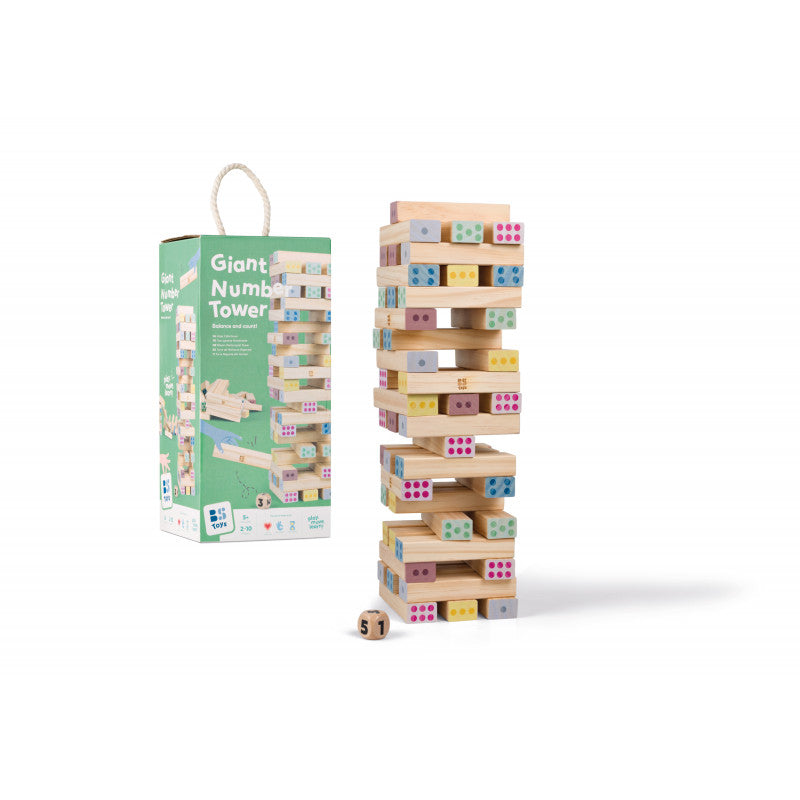 Turn Jenga gigant cu numere, BS Toys [ps:4e8e9575-7a9e-4469-af0f-3a4983aca9cd]