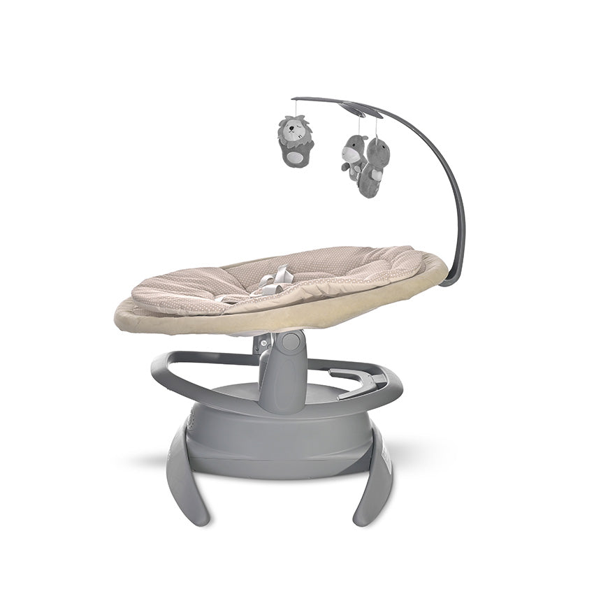 Leagăn Electric Rotativ Lorelli Toscana, Grey Trees - Beige Dots (2) [ps:ed20338a-7b15-49e1-a48f-cbfd1fbde578]