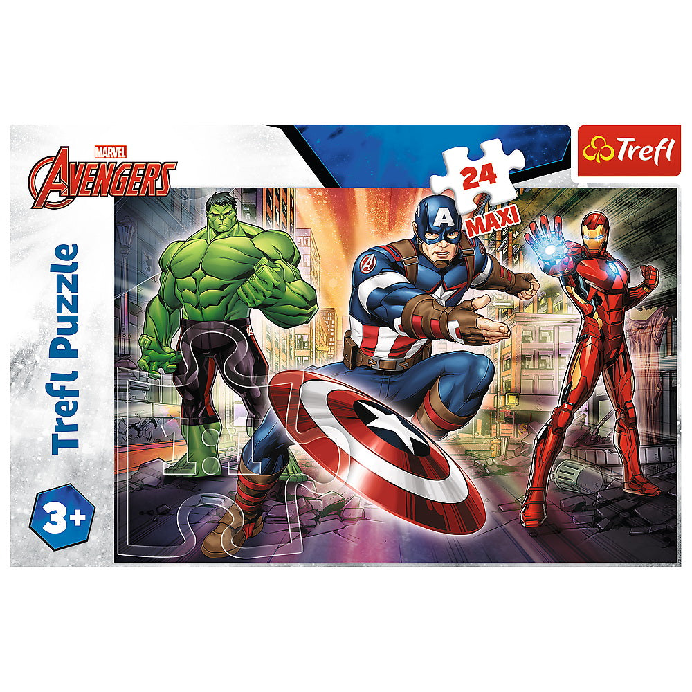 PUZZLE TREFL 24 MAXI EROI AVENGERS - Imagine 3 [ps:4dd75dfe-21f2-4697-94a5-681f70a61d27]