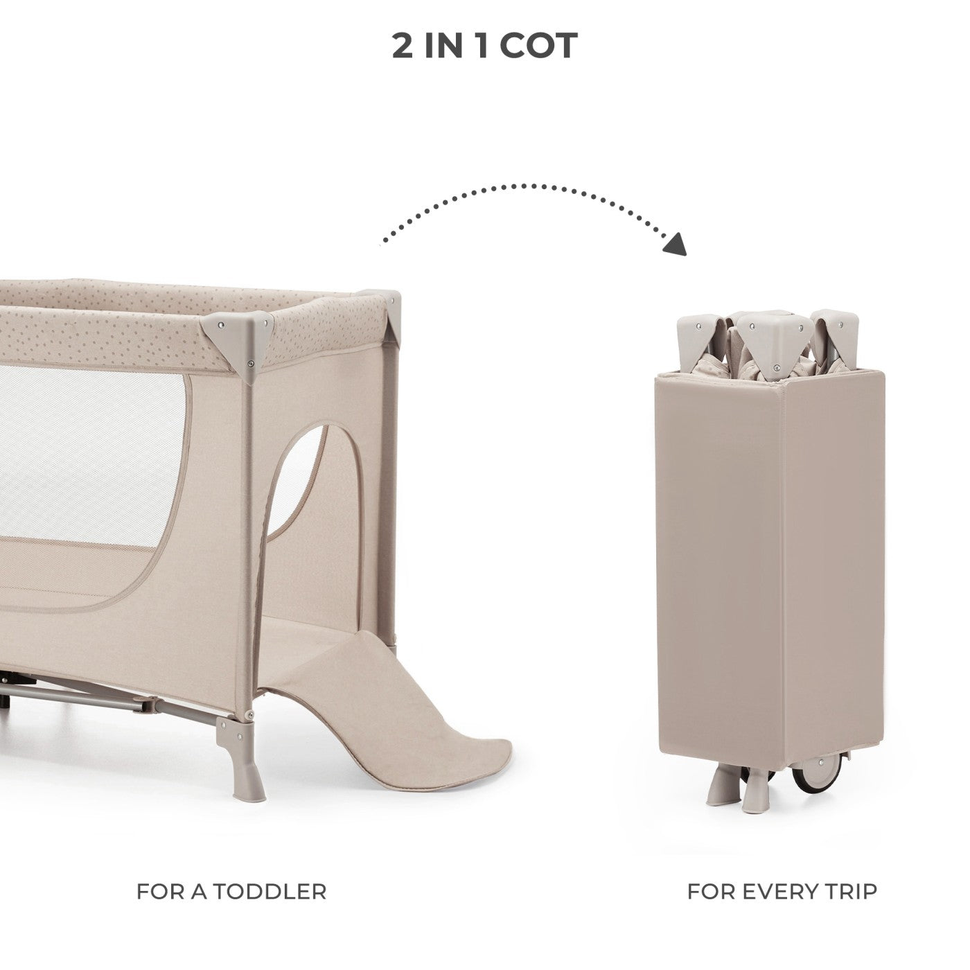 PATUT TRAVEL KINDERKRAFT JOY2, FARA ACCESORII, BEIGE - Imagine 2