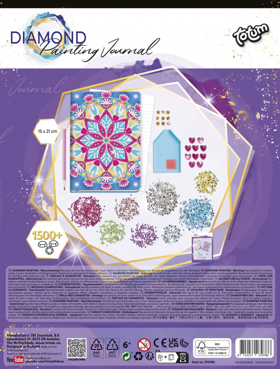 Set DIY Jurnal Lotus Mandala cu Diamante, Totum - Lotus Mandala (2) [ps:9a2cc9de-637a-42e9-8d13-5c9e5c9cc2d9]