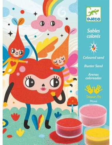 Atelier creativ cu nisip Priviri vesele, Djeco - Imagine 2 [ps:4a8fdfab-e80b-474d-b2c9-5e1be3135bad]