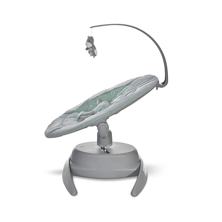 Leagăn Electric Rotativ Lorelli Bella, Grey Trees - Frosty Green Stars (2) [ps:4652292e-7428-44d1-bbec-a68c42fffe9c]
