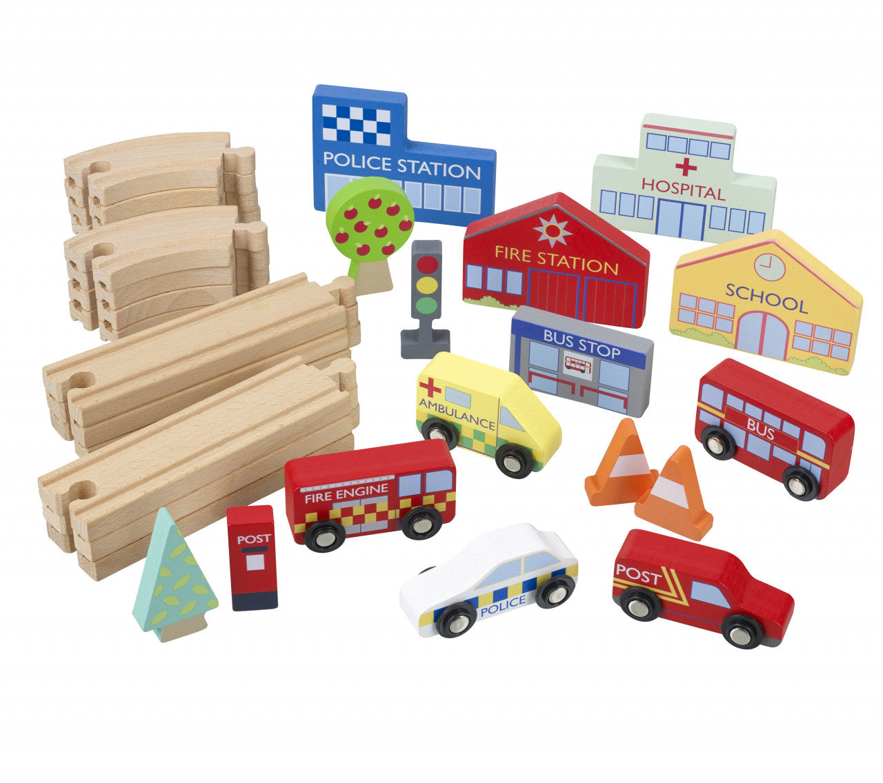 Circuit cu vehicule utilitare, Orange Tree Toys - Imagine 3 [ps:31bb5326-b118-47d1-adf2-5efb60fd2a25]