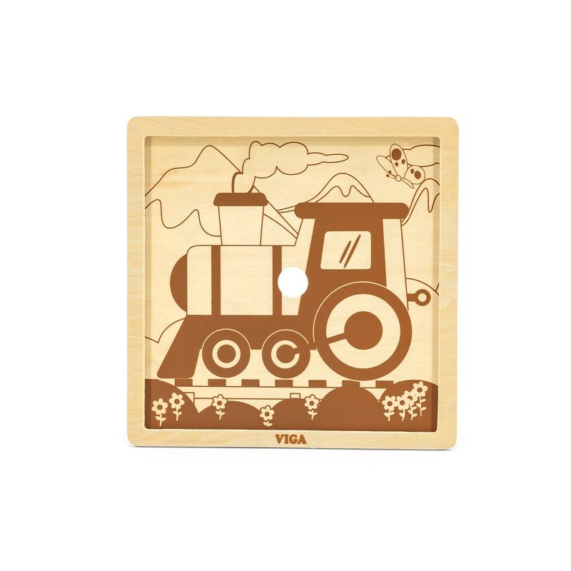 Puzzle din 9 piese mari - tren [ps:0be8724c-3205-4c19-bdf3-85f43de90280]