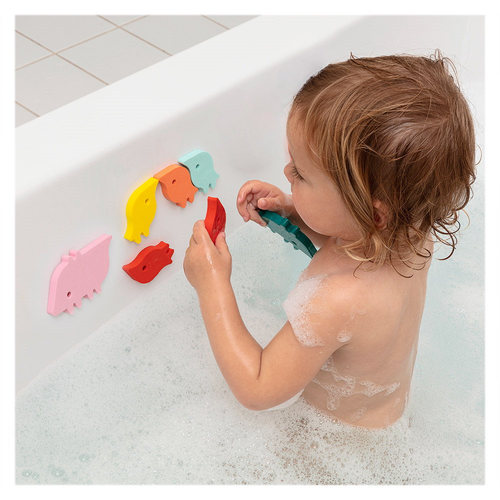 Puzzle de Baie Meduze Colorate, 10 piese, Quut Toys - Parada animalelor (2) [ps:cb3fab42-ca03-438f-ac8d-e72147624c0a]