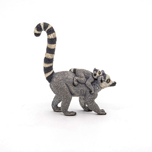 PAPO FIGURINA LEMUR CU PUI - Imagine 2