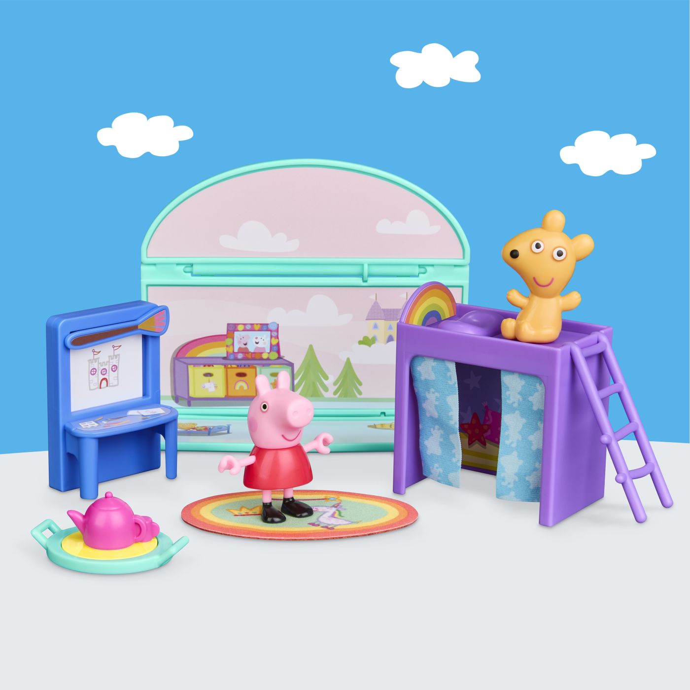 PEPPA PIG SET DE JOACA DORMITORUL LUI PEPPA CU FIGURINE - Imagine 6 [ps:a37e8660-c749-48ce-9091-c8512b8e94d3]