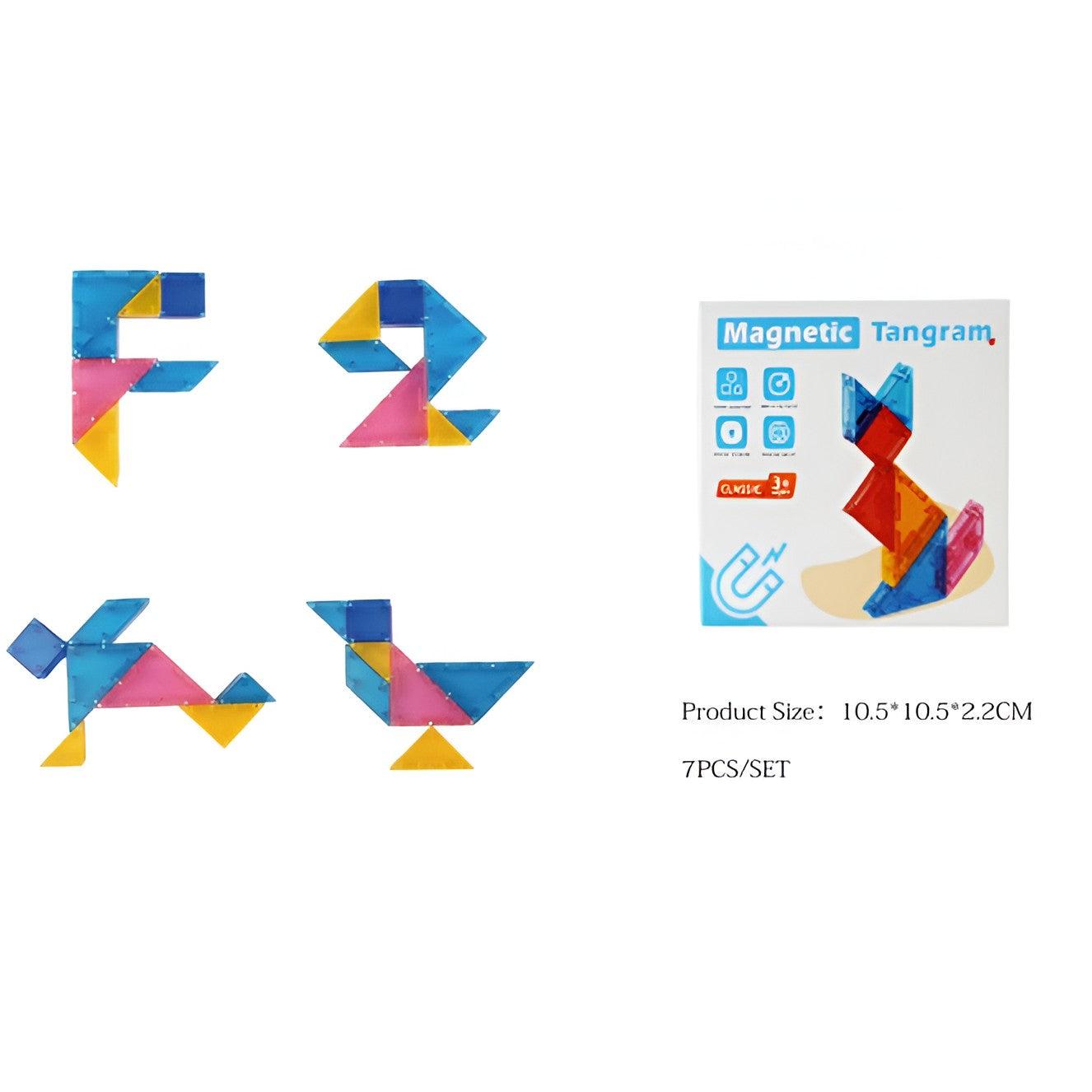 Joc Magnetic Tangram Flippy, 7 Piese Forme Geometrice, 3 Ani - Default Title (2) [ps:1cf856ba-aa57-4419-90bf-329cf3e3501c]
