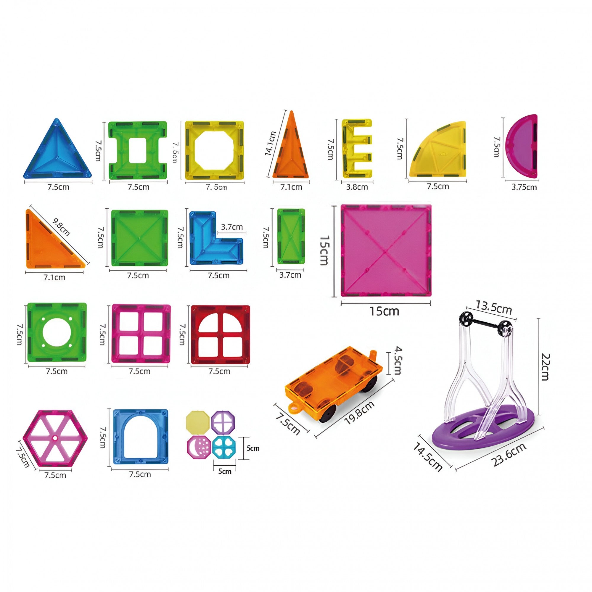 Set Cuburi Magnetice Flippy, 100 Piese - Jucărie Educativă - Default Title (2) [ps:3f6a8d52-e8e4-43f3-b6c0-0b37fc5ebcda]