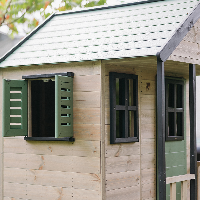 Casuta de gradina Pastel Green Adventure Cottage cu platforma, tobogan, leagan dublu si modul sport (M60PGN_G), Wendi Toys [ps:233d803e-6691-4501-9c5c-6bbcae804fe1]