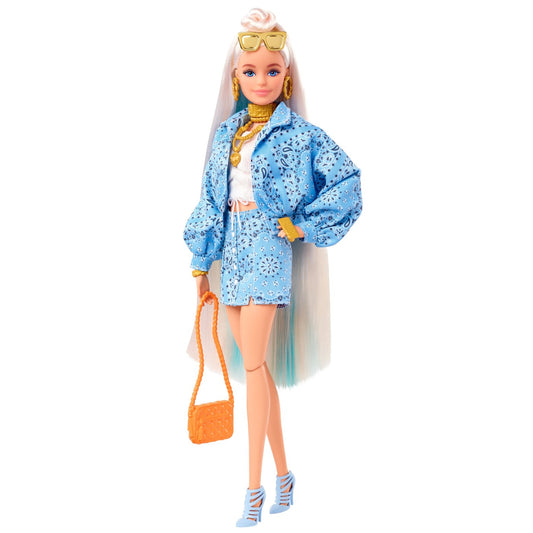 BARBIE PAPUSA BARBIE EXTRA BARBIE CU BANDANA Mattel - Imagine 5 [ps:2e386040-58c0-465e-8d5d-65940d90ffae]