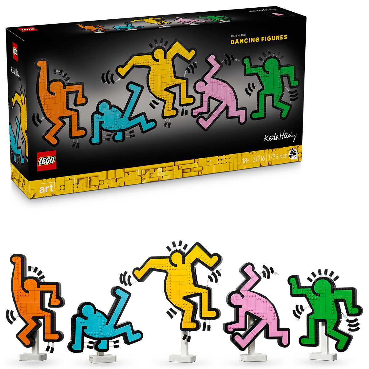 LEGO ART KEITH HARING FIGURINE CARE DANSEAZA 31216 - Imagine 2 [ps:32a56149-dbc3-42ff-a846-90a95deeba93]