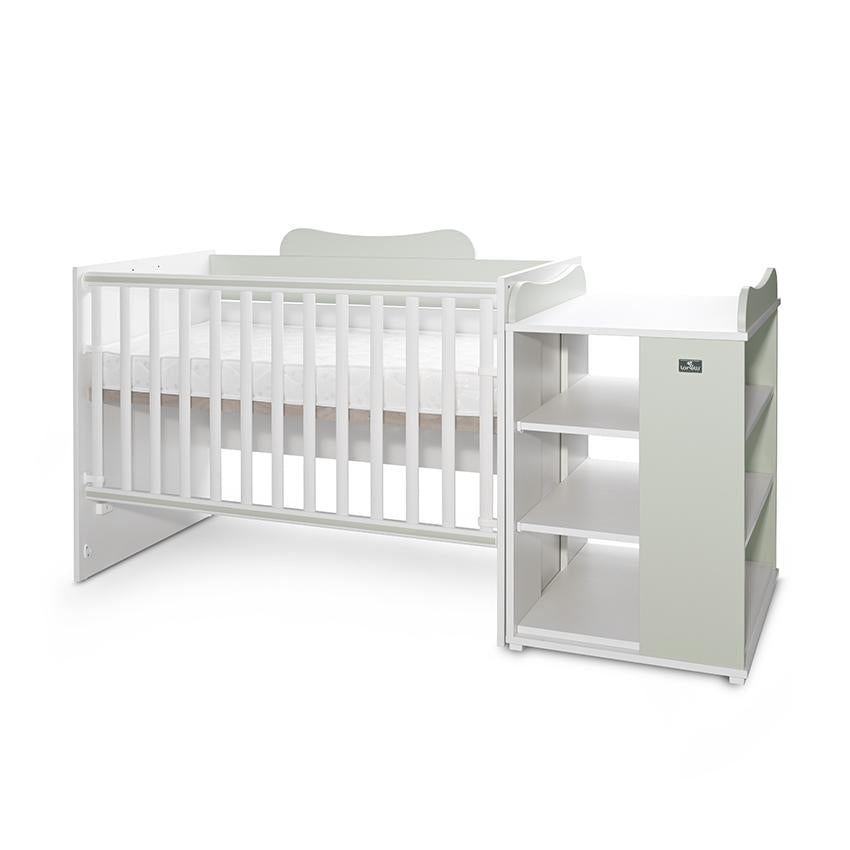 Pătuț Modular Multifuncțional Lorelli Multi, White Orchid - White Milky Green (2) [ps:363e80ec-dd16-4a33-a719-53143a69081b]