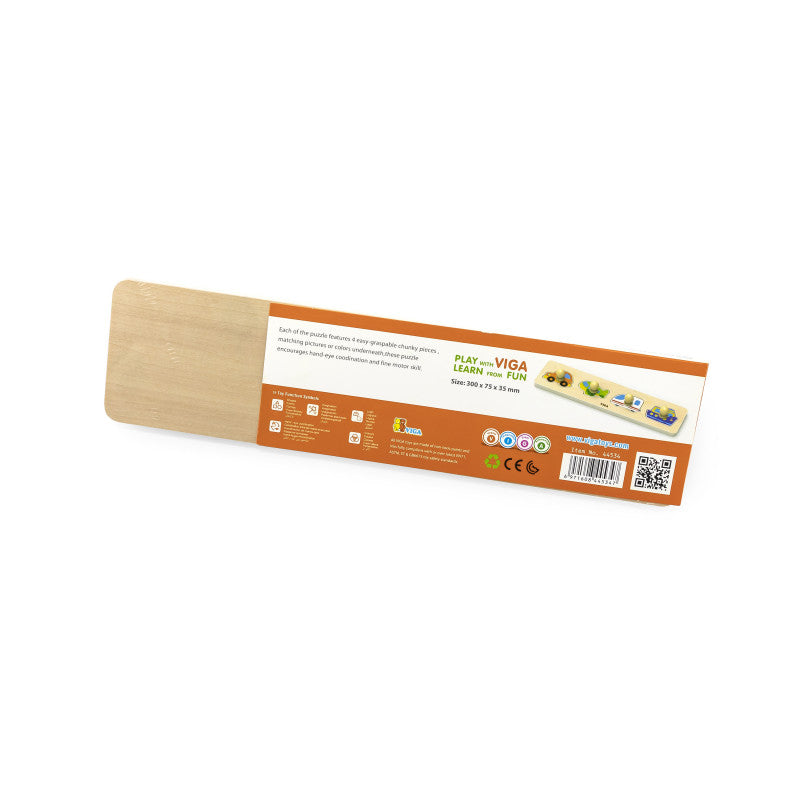 Puzzle Montessori cu maner, Transport, Viga [ps:ff0f521f-cdd7-4b9b-b39b-c4e4a8830ffb]