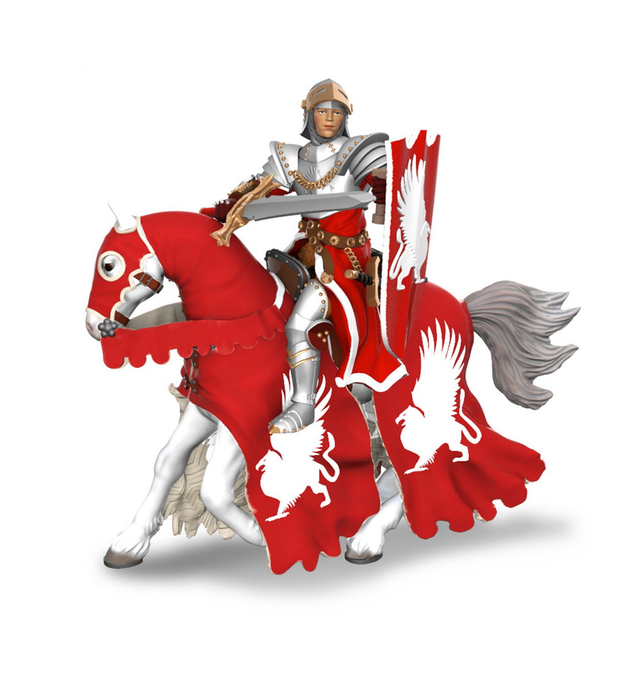 PAPO FIGURINA CAL CAVALERULUI MEDIEVAL GRIFON - Imagine 2 [ps:7737680f-8cfc-4132-83df-263172eac581]